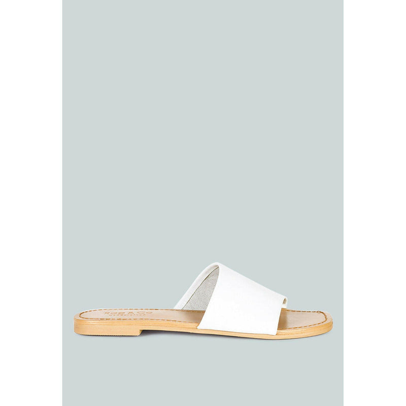 Tatami Leather Classic Slide Flats |  quirkitrendz.