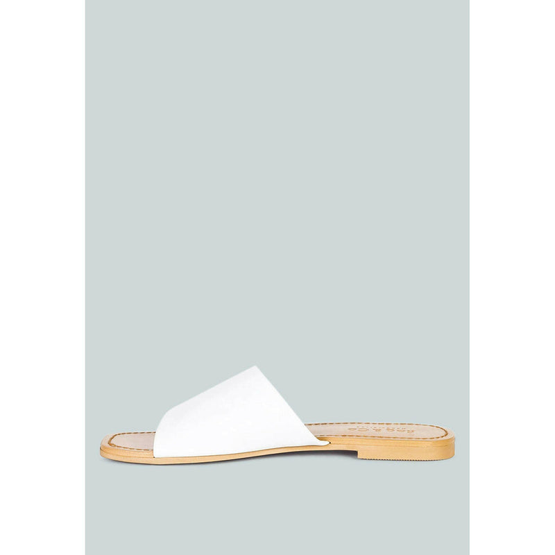 Tatami Leather Classic Slide Flats |  quirkitrendz.