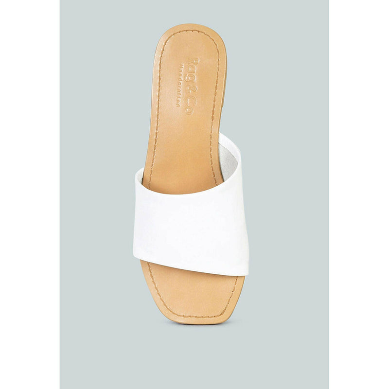 Tatami Leather Classic Slide Flats |  quirkitrendz.