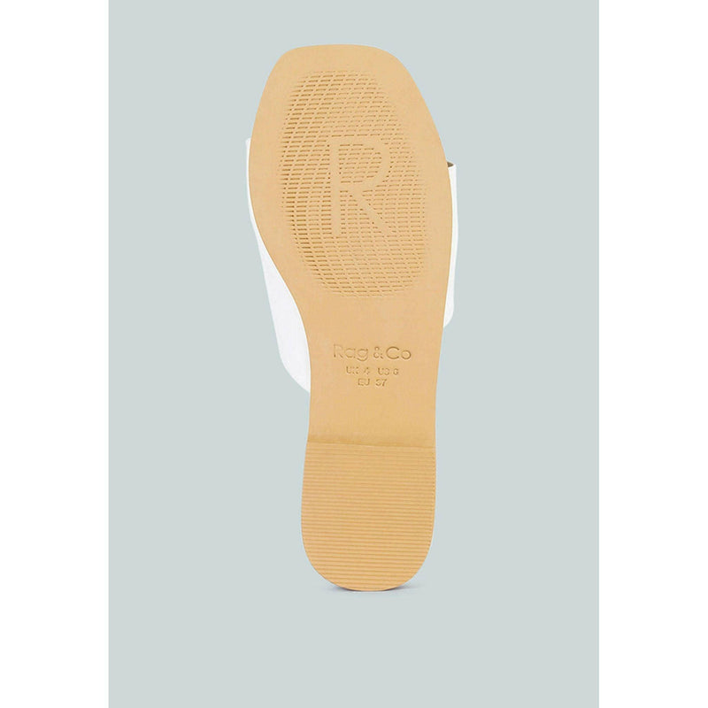 Tatami Leather Classic Slide Flats |  quirkitrendz.