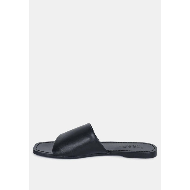 Tatami Leather Classic Slide Flats |  quirkitrendz.