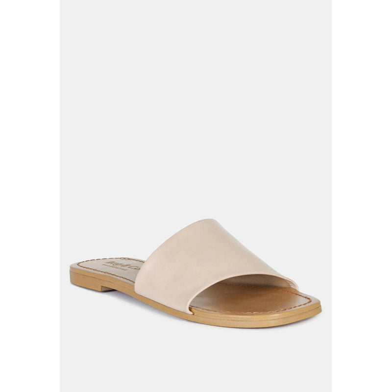 Tatami Leather Classic Slide Flats |  quirkitrendz.