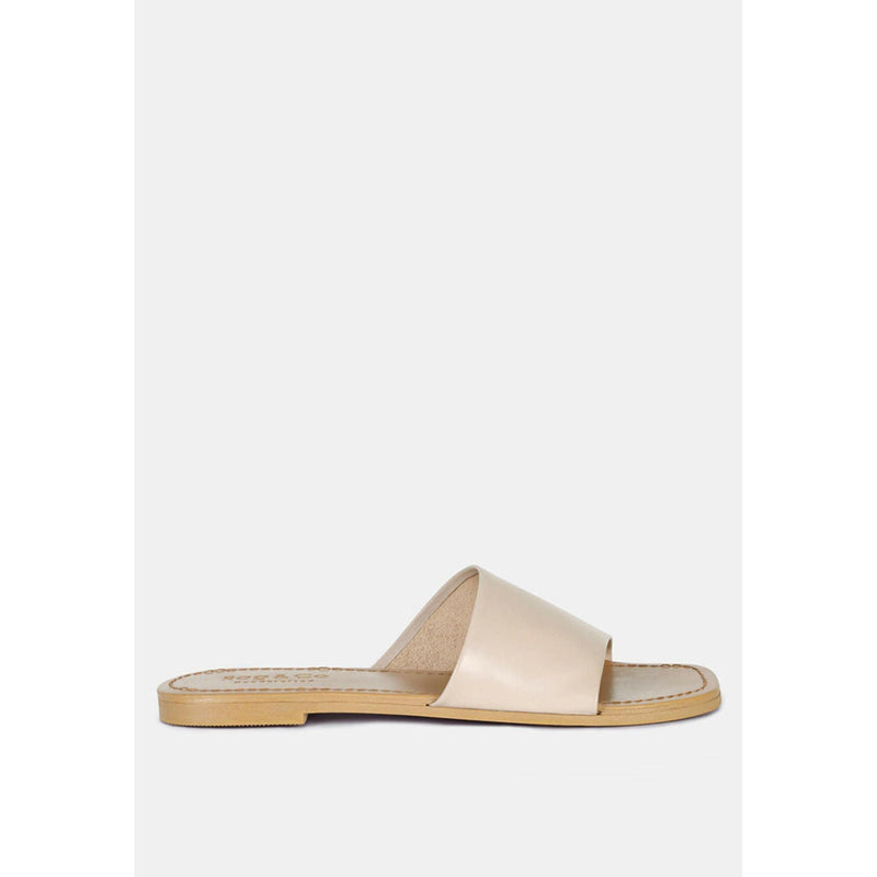 Tatami Leather Classic Slide Flats |  quirkitrendz.