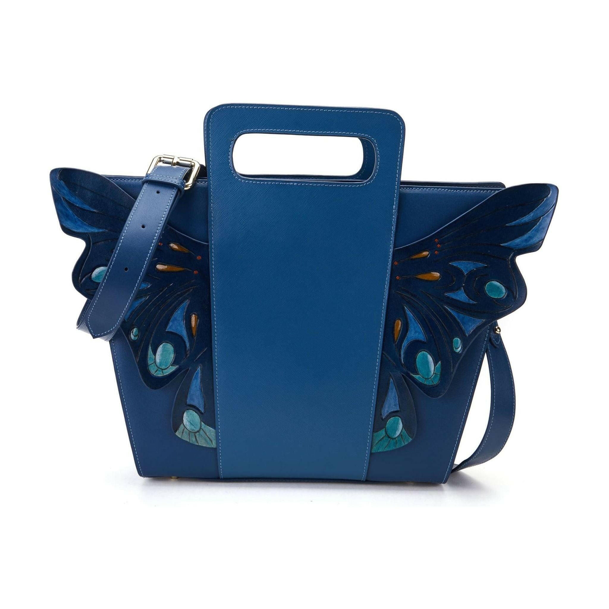 Wings Blue Crossbody.