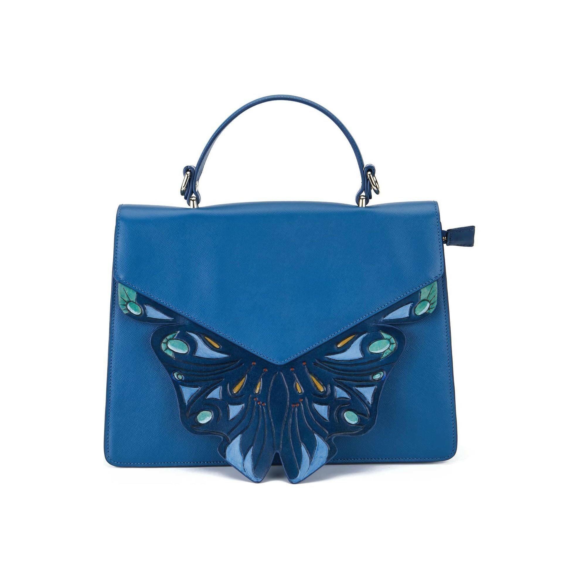 Wings Blue Shoulder Bag.