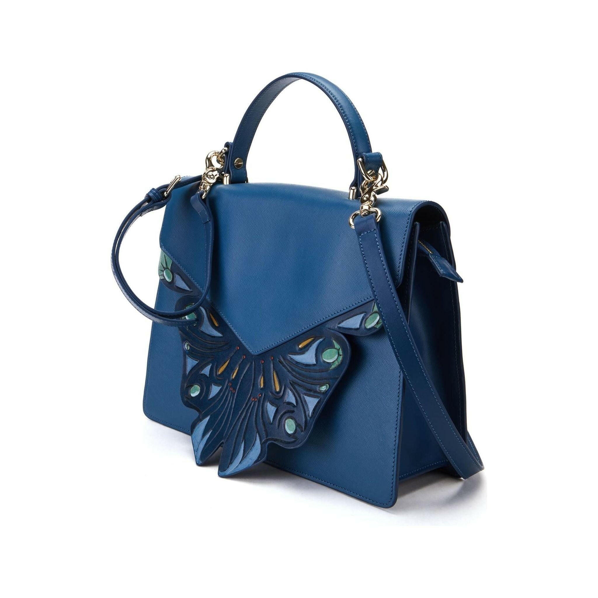 Wings Blue Shoulder Bag.