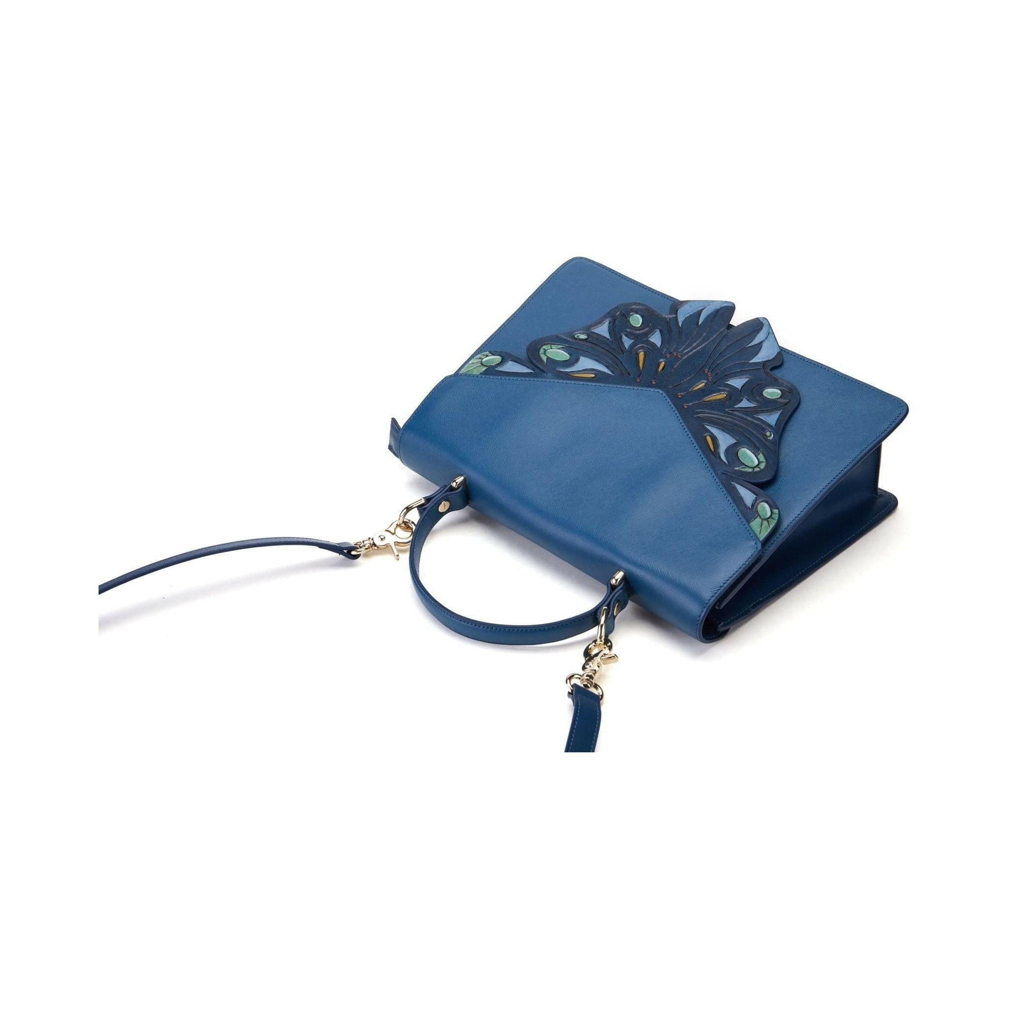 Wings Blue Shoulder Bag.