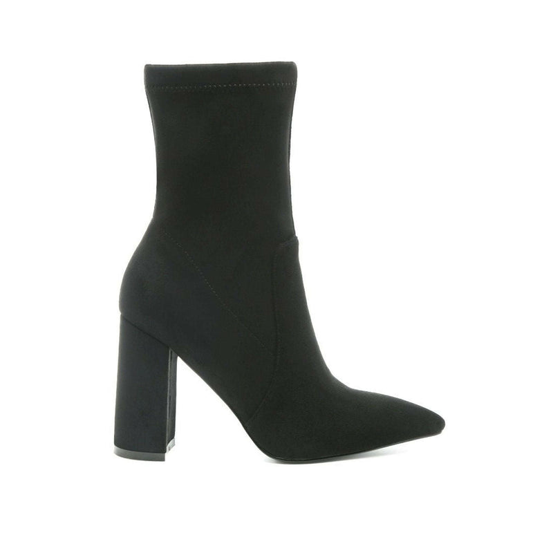 Zahara Faux Suede Block Heeled Boots |  quirkitrendz.