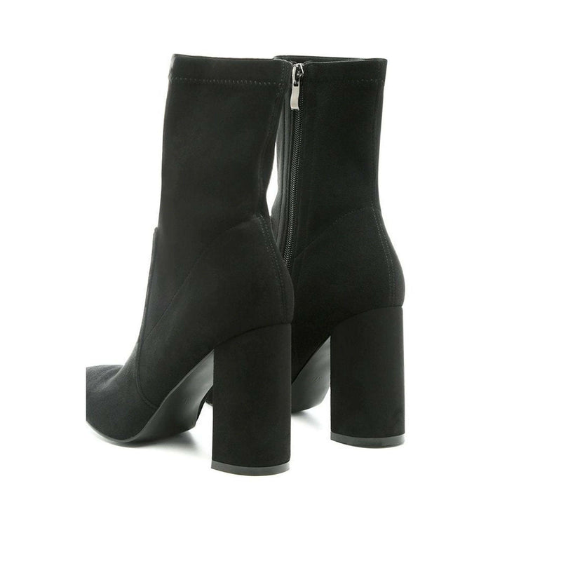 Zahara Faux Suede Block Heeled Boots |  quirkitrendz.